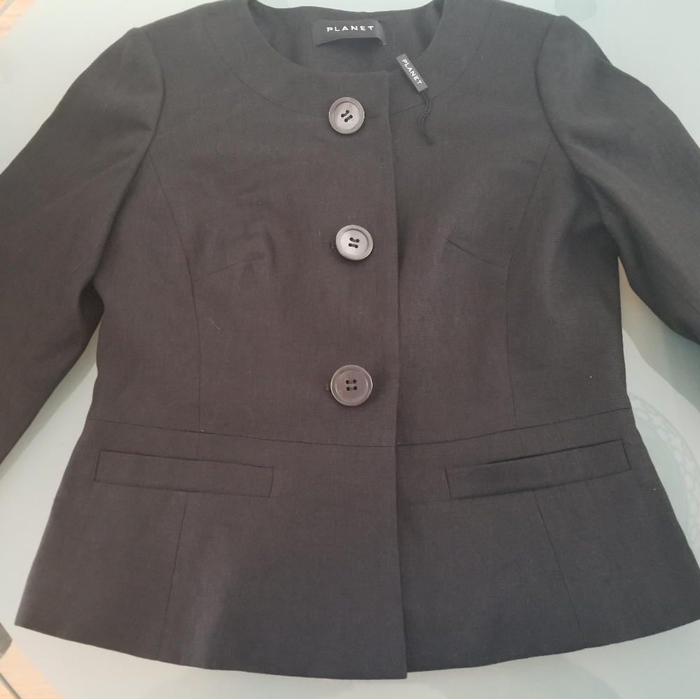 Planet linen blazer